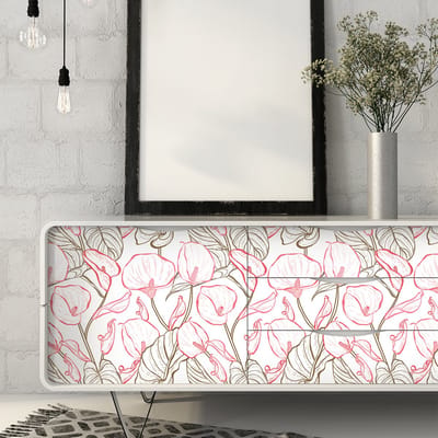 Tropische Kinzika meubelsticker, 40 x 60 cm