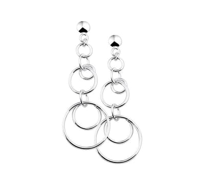 Zilver Gerhodineerde Oorhangers 1329549