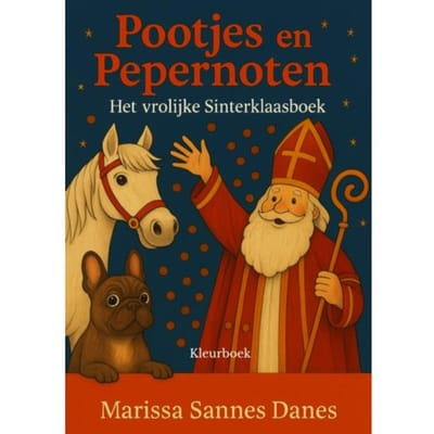 Pootjes Vol Pepernoten - Het Grote Franse Bulldog Kleurboek - Marissa Sannes