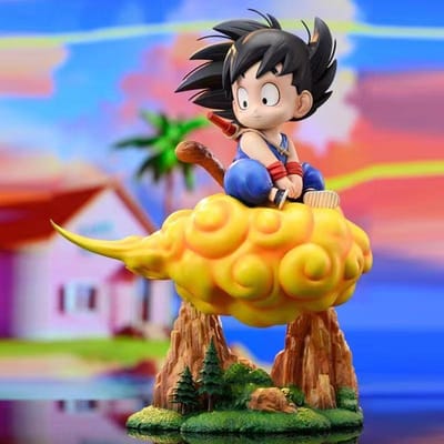 21cm/8.27inch Dragon Ball Kintoun Goku Figuur Kind Goku PVC Actiefiguren Verzameling Model Speelgoed Cadeaus