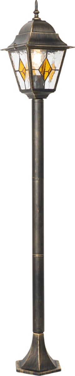 QAZQA antigua - Klassieke Staande Buitenlamp | Staande Lamp voor buiten - 1 lichts - H 117 cm - Goud - Buitenverlichting