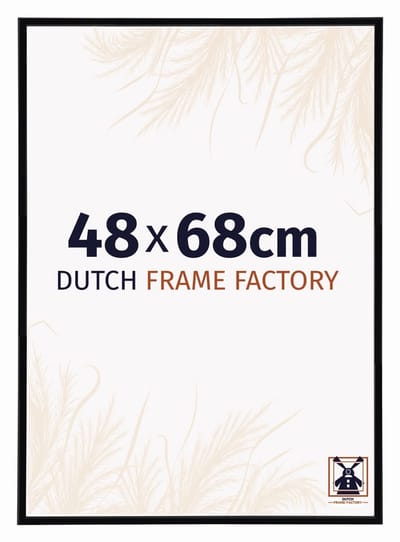 Fotolijst 48x68 cm - Kunststof - Zwart Hoogglans - Angers
