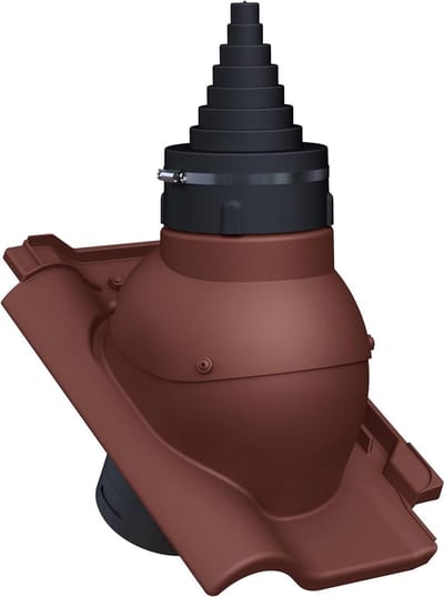Dakdoorvoer Mast - Antenne Doorvoer - Dak Installaties - Universeel Verstelbaar - Ø19-90 mm - Kastanjebruin