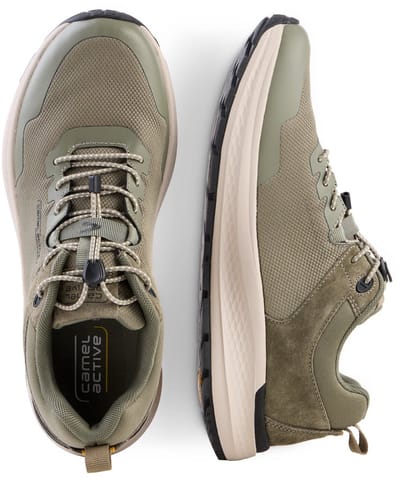 camel active Sneaker met vetersluiting - Maat menswear-41 - groen