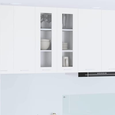 vidaXL - Hangkast - Wit - 60 - x - 31 - x - 80 - cm - Bewerkt - hout