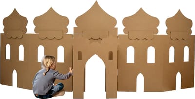 Kartonnen XL Arabische speelwand - 249 x 20 x 138 cm - Kartent