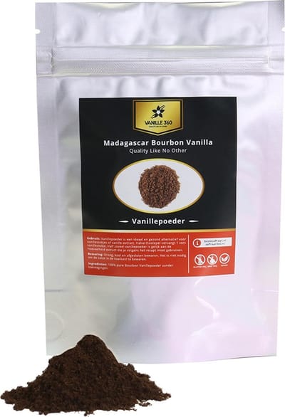 Vanille Poeder 50 gram | Premium Bourbon Vanillepoeder | 100% Puur en Onbewerkt
