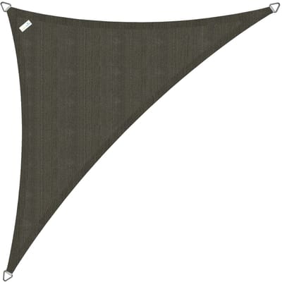 Buitenkado Schaduwdoek driehoek 5x5x7 - Taupe zwart