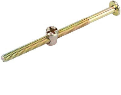 Cosensi- Zeskantschroef 10 stuks - Platte Kopschroef - Roestvrij Staal - Veilig en Betrouwbaar - Voor Meubels - 6 x 90 mm - Meubelbout