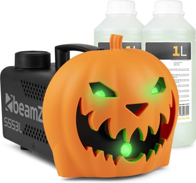 BeamZ Rookmachine Halloween - Pompoen met lichteffecten en 2 liter vloeistof - Voor Halloweenfeesten
