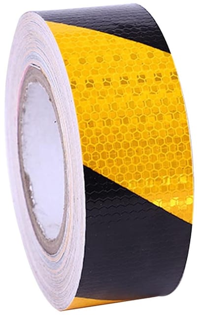 Reflecterende Tape 25m x 5cm - Zelfklevende Veiligheidstape voor Waarschuwingsmarkering, Barrières en Reflectie