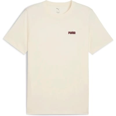Puma Ess 2 Color Small Nº1 Logo T-shirt Met Korte Mouwen Beige 2XL