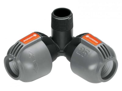 GARDENA Sprinklersysteem - L-stuk 25mm x 3/4'' buitendraad