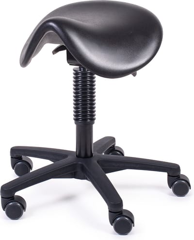 MTM STOELEN - Zadelkruk HERTHA 160-N - PUR zitting voor eenvoudig reinigen - zithoogte 46/62 cm - werkkruk voor laboratoria en industrie