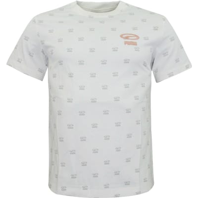 Puma OG AOP Tee Dames Casual Merk-T-shirt Crème 845065 02