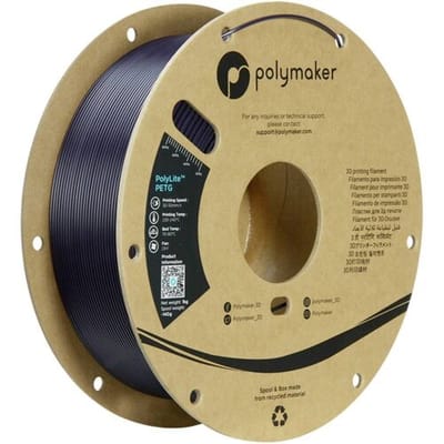 Polymaker PB01057 PB01057 Filament PETG Hittebestendig, Hoge treksterkte 1.75 mm 1000 g Donkerlila PolyLite™ 1 stuk(s)