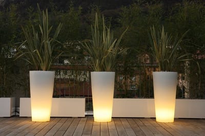 ZwemcoPool - Solar Bloempot - Rond - RGB-verlichting - op zonne-energie
