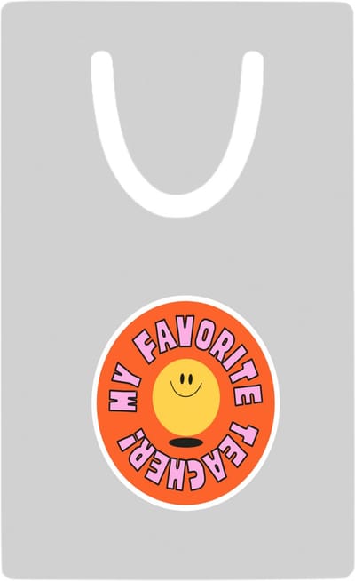 Hacebo® - my favorite teacher metalen boekenlegger - leraar/lerares - juf - meester - verjaardagscadeau - verjaardag - cadeau - afscheidscadeau - geschenk - leuke cadeau - kado - gift - juffendag Bladwijzer boekenleggers - 7.6 cm x 5cm