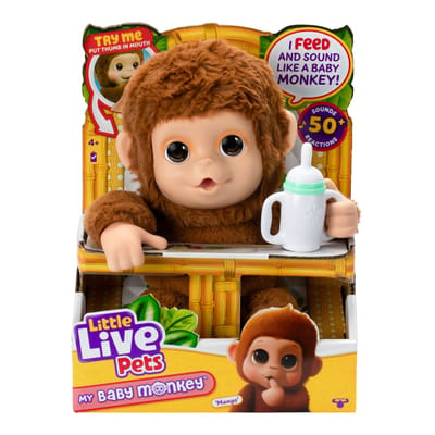 Little Live Pets My Baby Monkey Elektroniche knuffels Interactieve knuffels