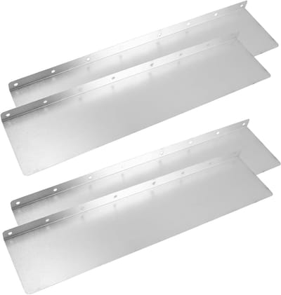 Hemobllo 1 Set Spatscherm Regenwater Afleider Metalen Shunt Regenafleider Voor Dak Regenafleiders Op Het Dak Regengoot Omleider Dak Omleider Dakgootbeschermers Voor Huizen Aluminium 4 Stuks