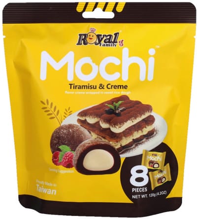 Japanse dessert mochi Royal Family Tiramisu & Creme, 8 st. (120 g)