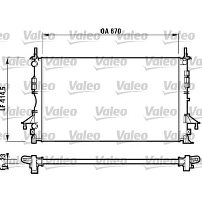 Radiator, motorkoeling VALEO 732827