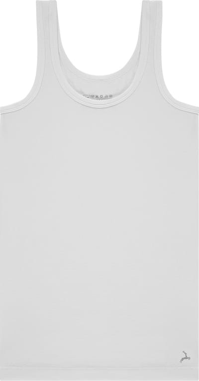 Ten Cate Basics organic cotton stretch singlet wit voor Jongens | Maat 98/104