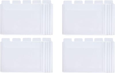 4" x 6" Plastic Kleine Zakken voor Index Kaarten Divider Ambachten Stencils Houder Opslag Pouch 20 STKS