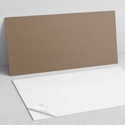 Coloray Wandpanelen Zelfklevend - Kleur bruin PVC Wandpaneel - 100 cm x 50 cm - Bruin Wandbekleding Zelfklevend - 1 stuk - Eénkleurige Wandpanelen Zelfklevend - Wandbord Keuken - Wandpaneel Badkamer