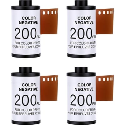 4 STuks 135 35mm Kleur Negatief Film ISO200 C41 Camera Kleurfilm Rol voor Portret Landschapsfotografie