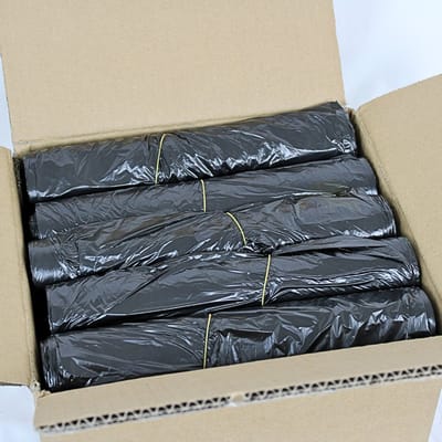 1000x HDPE Pedaalemmerzakken 50 x 55 cm (25L) Zwart – Type 15 (op rol) - KURTT