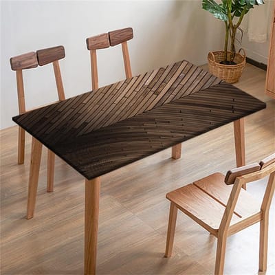 Tafelhoes Rechthoekig - Tafelbeschermer Elastisch - Bescherming Buiten - Met Elastische Rand - 80 x 80 cm - Houten Plank