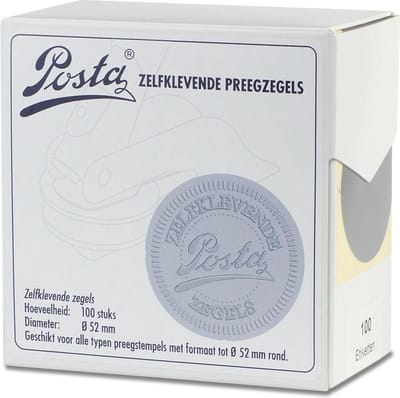 Zegeletiketten | zilver | Ø52mm