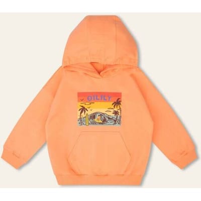 Oilily Harold Hoody- maat98/3T Oranje Crush