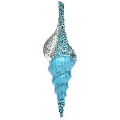 Wuli&baby Charmante Schelp Broches Voor Vrouwen Unisex Mooi 2-kleurige Zee Schelp Feest Casual Broche Spelden Cadeaus gray