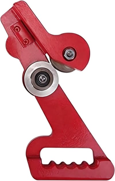 Metaalschaar - Dubbelwiel snijder - Metaalbewerking - Verstelbare spanning - 30 cm - Rood