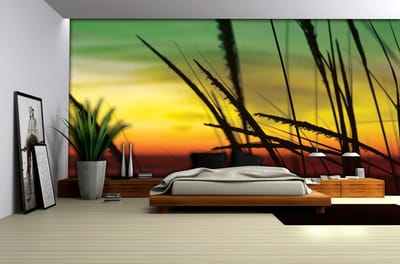 Poster | Geel , Groen | 104 x 70,5 cm