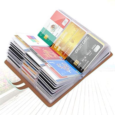 RFID Credit Card Holder met 96 Kaartsleuven - Business Card Organizer en Bescherming