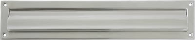 AMIG Brievenbusklep - zilver - RVS - 34,2 x 7,3 cm - energiebesparende brievenbus