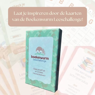 Boekenwurm Leeschallenge - 3 in 1 spel: inspiratiekaarten voor lezers - leeschallengekwartet en -bingo