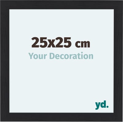 Your Decoration - Fotolijst 25x25 cm - MDF - Zwart Houtnerf - Como