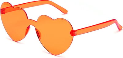 Zonnebril Hart- Oranje- Hartjesbril- Foute party bril- Koningsdag- Carnaval bril- Festival bril- Zonnebril- Party bril - Grappige bril