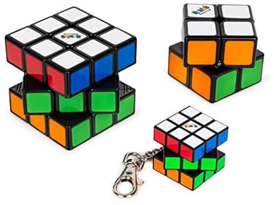 Set van 3 Puzzels - 3x3 Kubus, 2x2 Kubus en Sleutelhanger Kubus