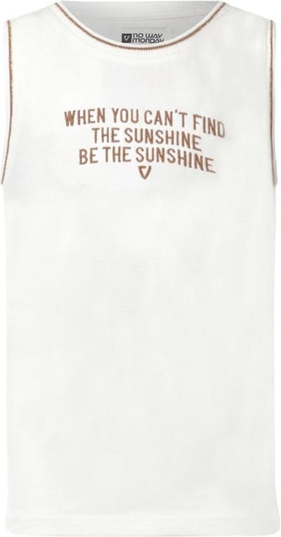 No Way Monday-Girls Halter top-Off White - Maat 110
