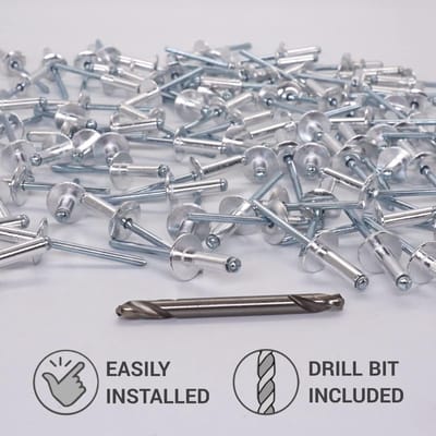 Grote Flens Aluminium Blindklinknagels 5,0 x 16 mm - 30 Stuks