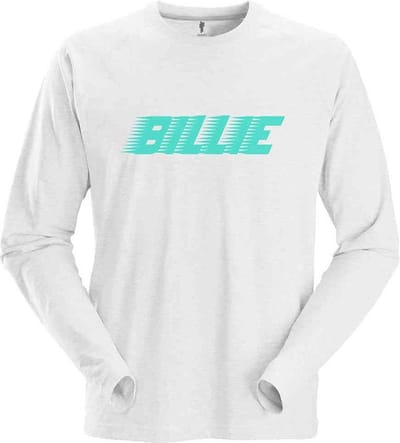 Billie Eilish - Racer Logo Longsleeve shirt - S - Wit