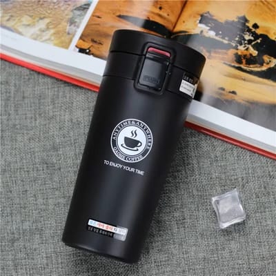 Thermosbeker 500ml - Dubbelwandig 304 RVS, Lekvrije Geïsoleerde Koffie & Thee Mok, Duurzame Hot & Cold Waterfles