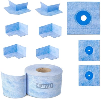Afdichtband Set - Waterdichtingsset Badkamer - Waterdicht Maken - Vorstbestendig - 20 Meter Band - Blauw