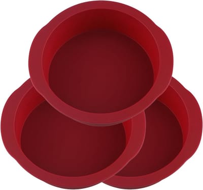 Silicone Cake Pan Set - Mini Cake Molds - Bakken van Taarten - Non-stick Coating - 3 stuks 6 inch