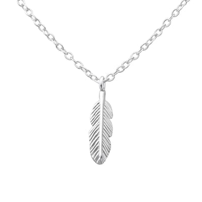 Amanto Ketting Caden - 925 Zilver E-Coating - Veer - 4x13mm - 45cm